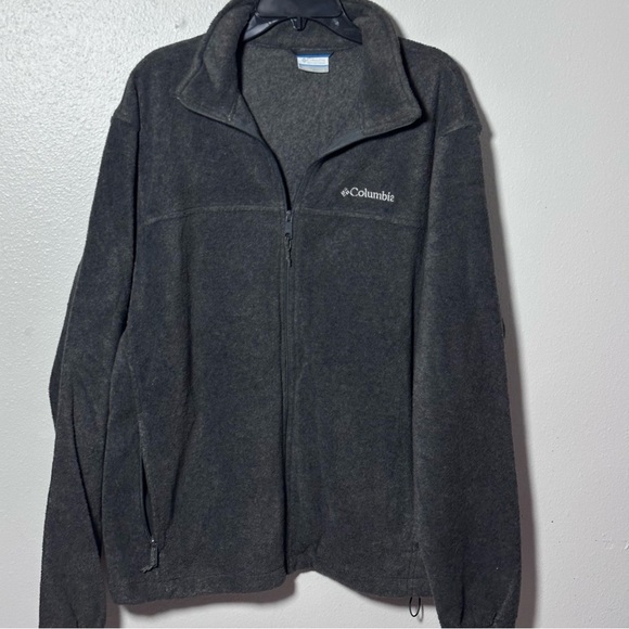 Columbia Men Fleece‎ Full Zip Up Jacket Gray/Black Size Large. - Picture 2 of 7